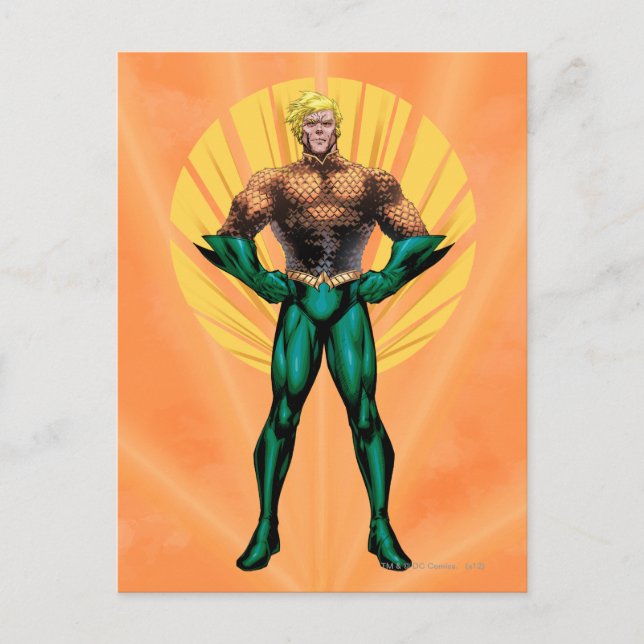 Postal Aquaman Standing (Anverso)