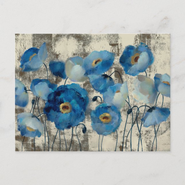 Postal Aquamarine Floral (Anverso)