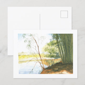 Postal Aquarela paisagem mineira