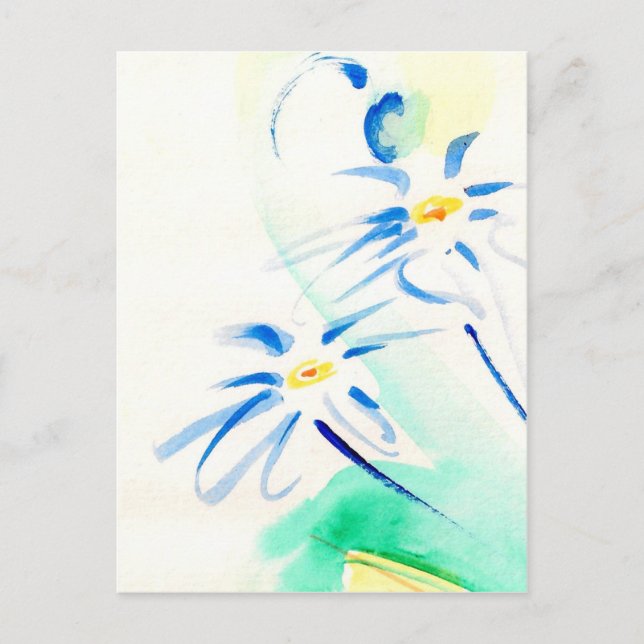 Postal Aquarelle Daisies Postcard (Anverso)