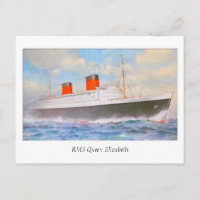 Aquarelle RMS Queen Elizabeth