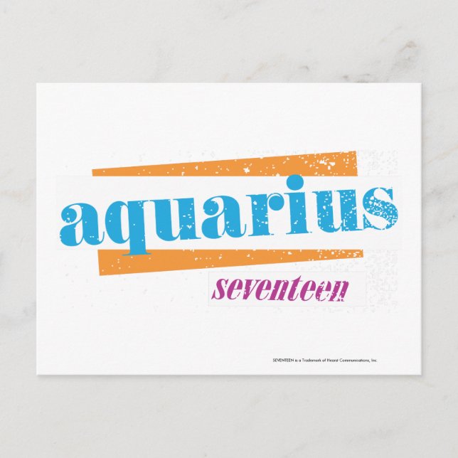 Postal Aquarius Aqua (Anverso)