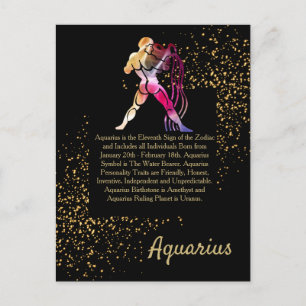 Postal Aquarius, el aguador