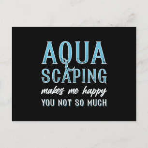 Postal Aquascaping acuario me hace feliz acuario de peces