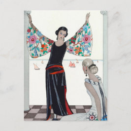 Postal Aquí están mis alas - George Barbier