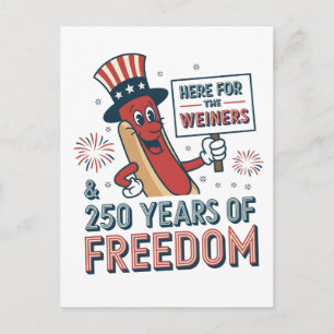 Postal Aquí por el Weiner 250 años de Libertad  