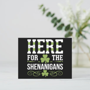 Postal Aquí Por Shenanigans Irish St. Patrick