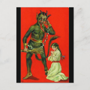 Postal Aquí Viene El Krampus 1