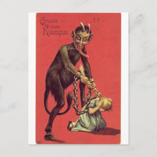 Postal ¡Aquí Viene El Krampus! 2 (Anverso)