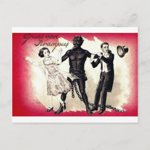 Postal Aquí Viene El Krampus 3