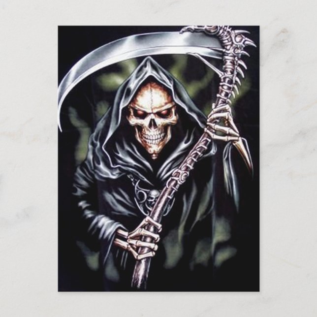 Postal Aquí viene la pesadilla (Anverso)