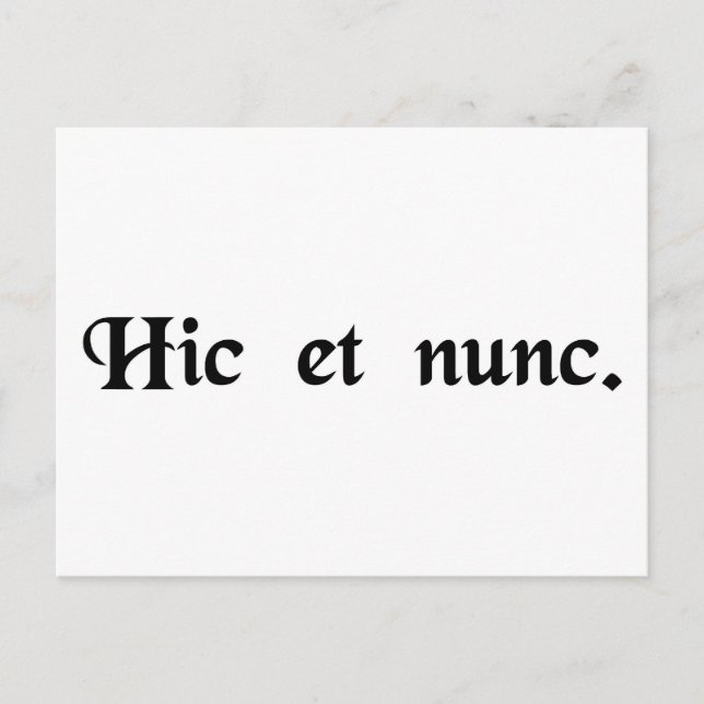 Postal Aquí y ahora. (Anverso)