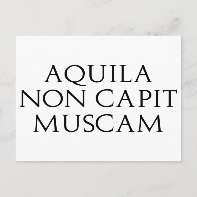 Postal Aquila Non Capit Muscam (Anverso)