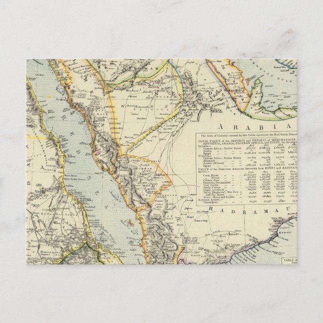 Postal Arabia, Egipto, Nubia, Abisinia 2 (Anverso)