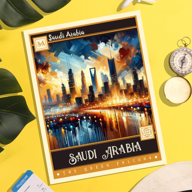 Postal Arabia Saudita | Pintura de época (Subido por el creador)
