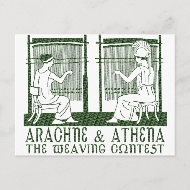 Postal Arachne vs. Athena (Anverso)