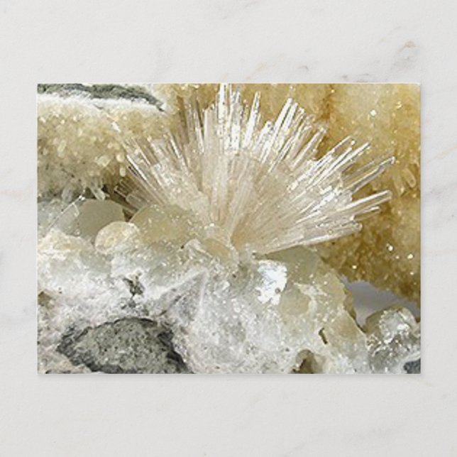 Postal Aragonite y cuarzo (Anverso)