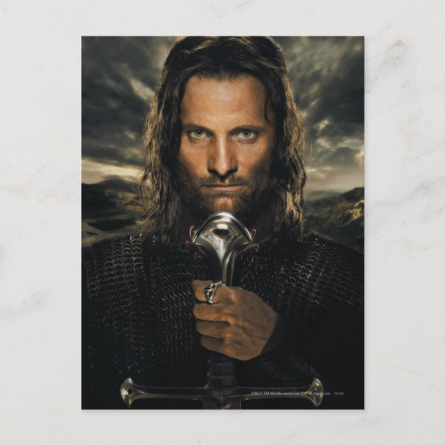 Postal Aragorn Sword Down (Anverso)