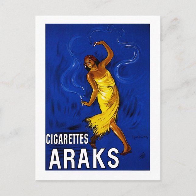 Postal Árajes de cigarrillos (Anverso)