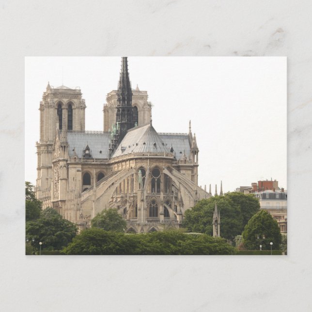 Postal Araña de casetas voladoras Torres Notre Dame De Pa (Anverso)