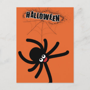 Postal araña de halloween