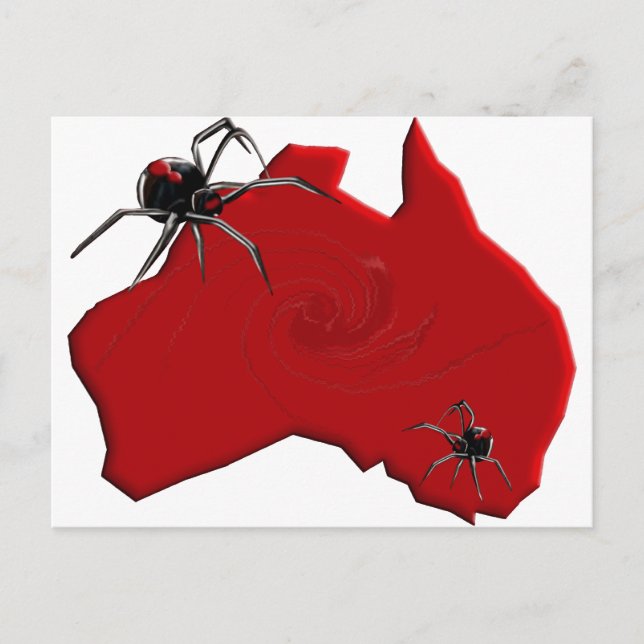 Postal Araña de retroceso Australia (Anverso)