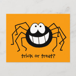 Postal Araña de truco o truco