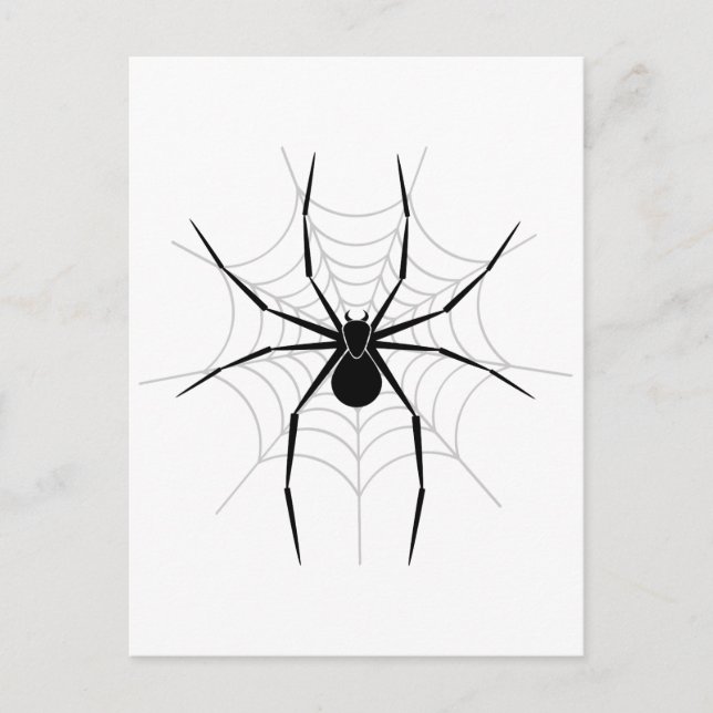 Postal Araña en una web (Anverso)