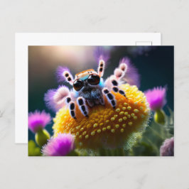 Postal Araña esponjosa y suave, posttravesía