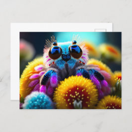 Postal Araña esponjosa y suave, posttravesía