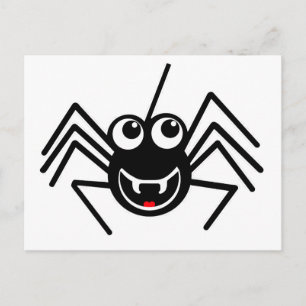 Postal Araña sonriente