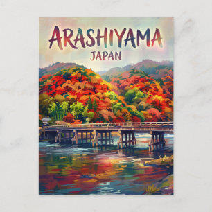 Postal Arashiyama Bosque de Bambú Japón