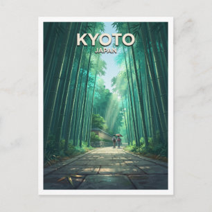 Postal Arashiyama Bosque de Bambú Kyoto Japón