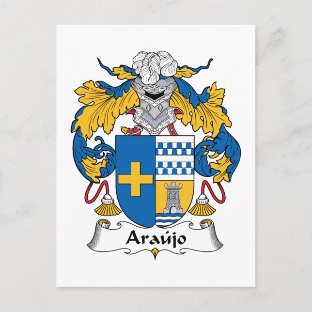 Postal Araujo Family Crest (Anverso)