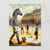 Árbitro de cebra en un partido de fútbol