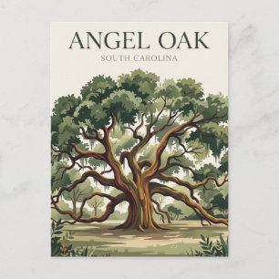 Postal Árbol Angel Oak Carolina del Sur