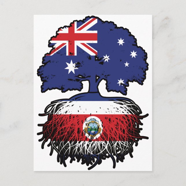 Postal Árbol australiano costarricense (Anverso)
