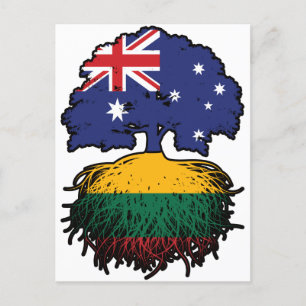 Postal Árbol australiano lituano de Lituania