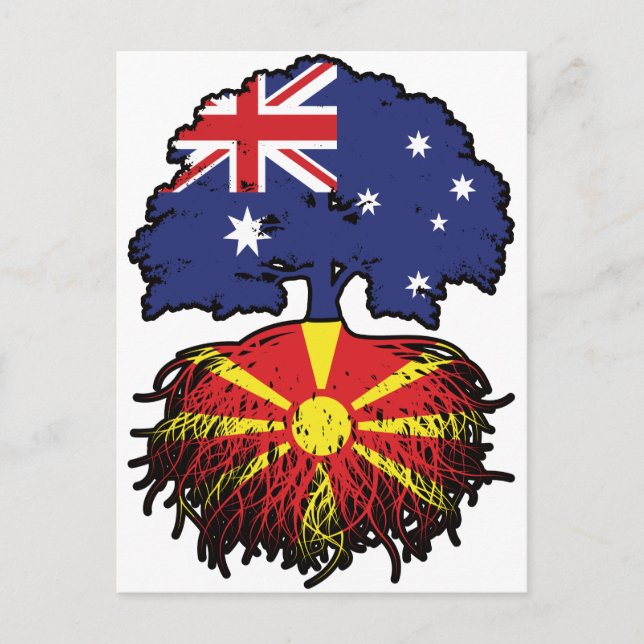 Postal Árbol australiano macedonio de Australia (Anverso)