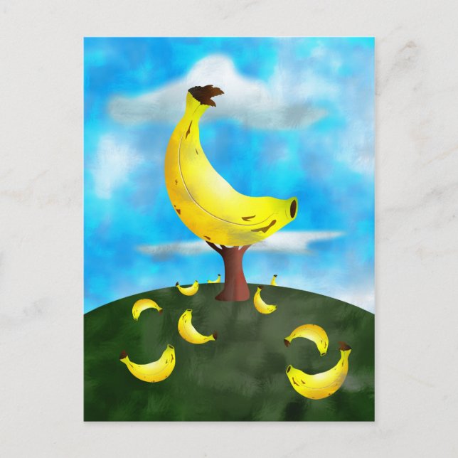 Postal Árbol bananero (Anverso)