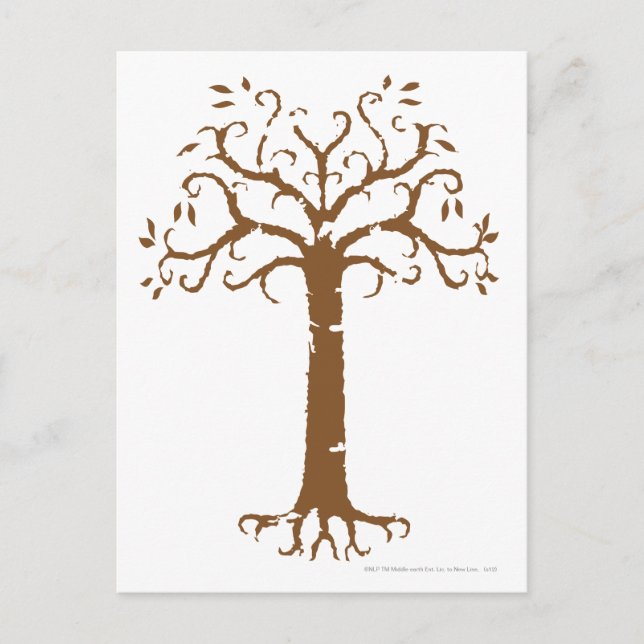 Postal Árbol blanco de Gondor (Anverso)