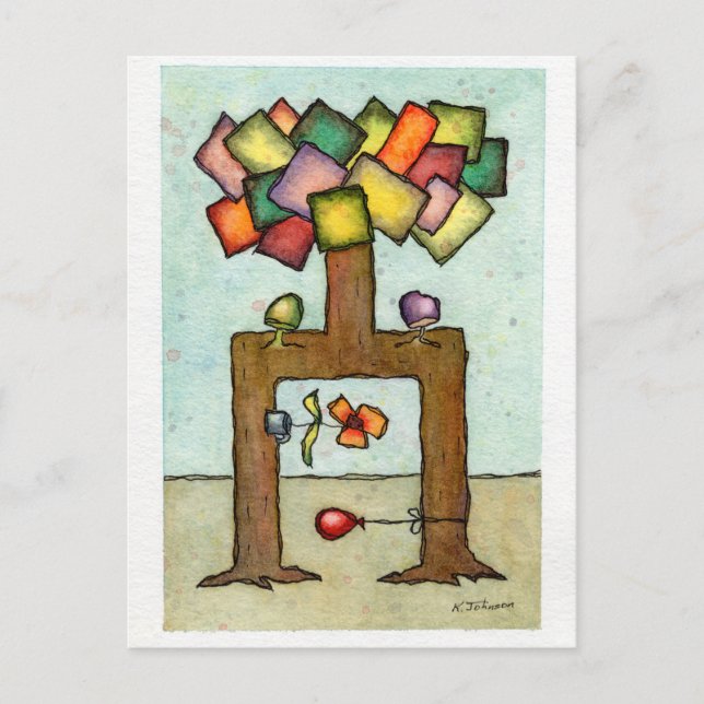 Postal "Árbol Boda" (Anverso)