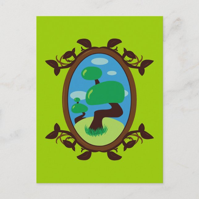 Postal Árbol Bonsai (Anverso)