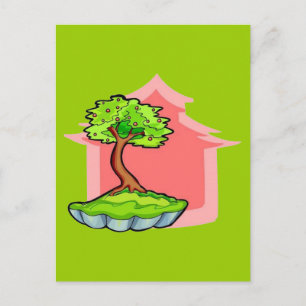 Postal Árbol Bonsai