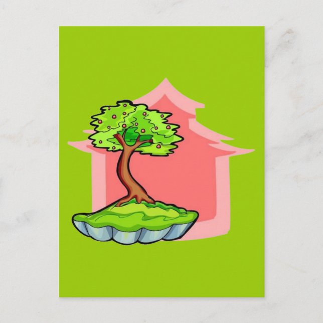 Postal Árbol Bonsai (Anverso)