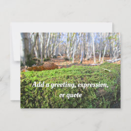 Postal Árbol caído en otoño de Moscú - Personalizado
