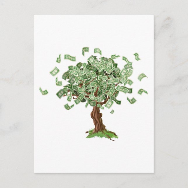 Postal Árbol de ahorro de dinero (Anverso)