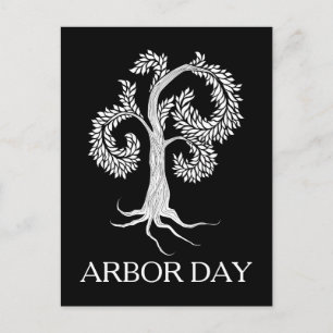 Postal árbol de arbor por abbey de acogida