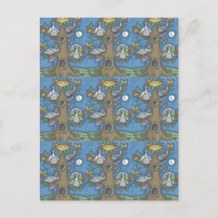 POSTAL ÁRBOL DE ARTE FOLK TURKEY, GRACIAS AL HUMOR DE GOB