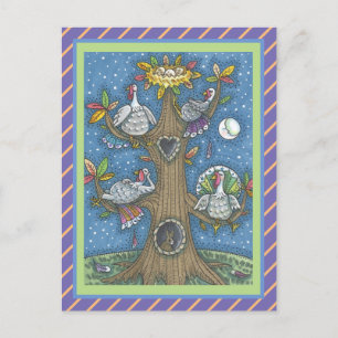 POSTAL ÁRBOL DE ARTE FOLK TURKEY, GRACIAS AL HUMOR DE GOB